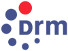 Het logo van de DRM organisatie.